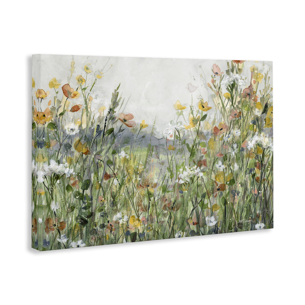 Stupell Industries Quiet Natural Meadow Landscape Painting Gallery Wrapped Canvas Art Print Wall Art, 24 x 16