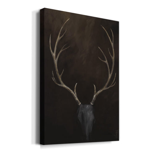 Buck Wildlife Wall Art, Premium Gallery Wrapped Canvas - Rustic Deer Print - Ready to Hang