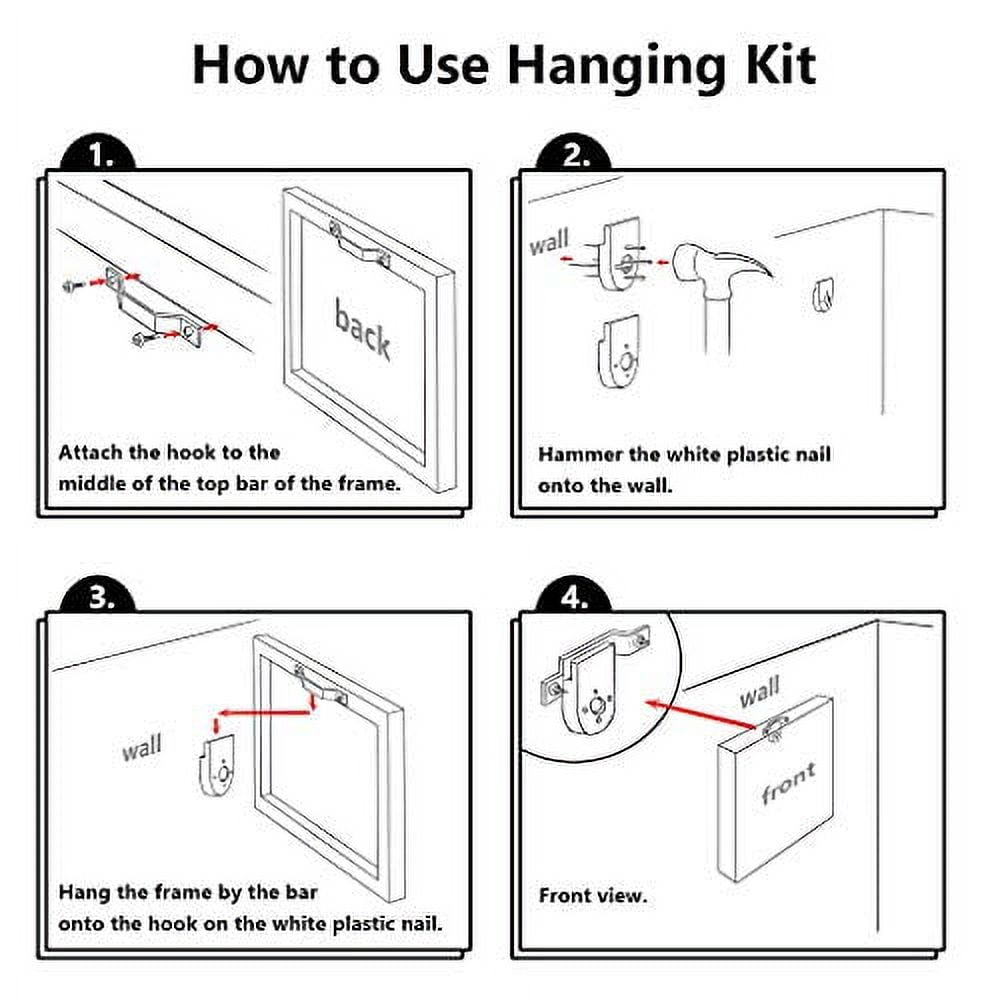 wall26 Canvas Print Wall Art Set Black, White &amp; Orange Brushstrokes Abstract Shapes Illustrations Modern Art Chic Colorful Multicolor Ultra for Living Room, Bedroom, Office - 24"x36"x3