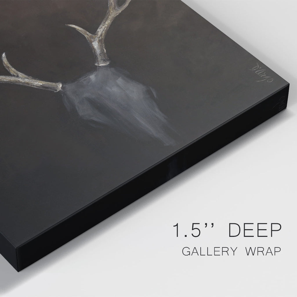 Buck Wildlife Wall Art, Premium Gallery Wrapped Canvas - Rustic Deer Print - Ready to Hang