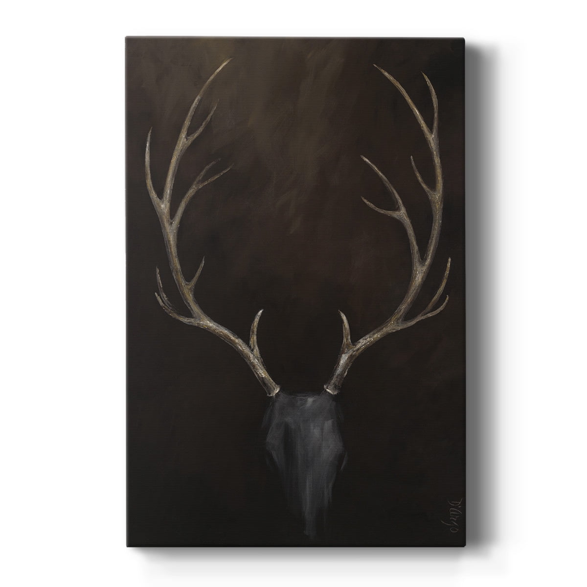 Buck Wildlife Wall Art, Premium Gallery Wrapped Canvas - Rustic Deer Print - Ready to Hang