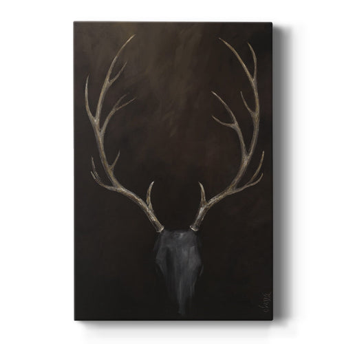 Buck Wildlife Wall Art, Premium Gallery Wrapped Canvas - Rustic Deer Print - Ready to Hang