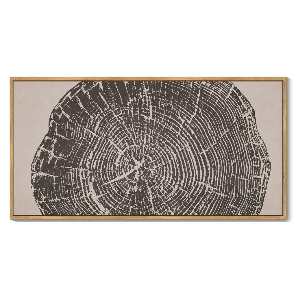 SHENIFY Abstract Landscape Wall Art 20x40in Natural Framed Minimalist Tan Green Mountain Neutral Toned Misty Nature Wilderness Illustrations Modern Art Decorative